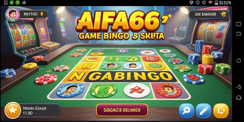 Tampilan utama AIFA66 yang menarik dengan gameplay Bingo.