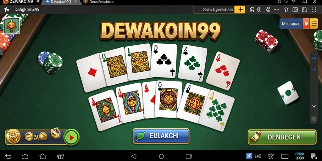 Tampilan gameplay domino yang seru dan interaktif.