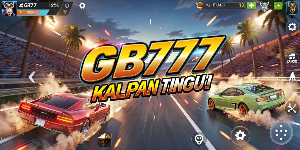 Tampilan menarik dari gameplay balapan yang memacu adrenalin.