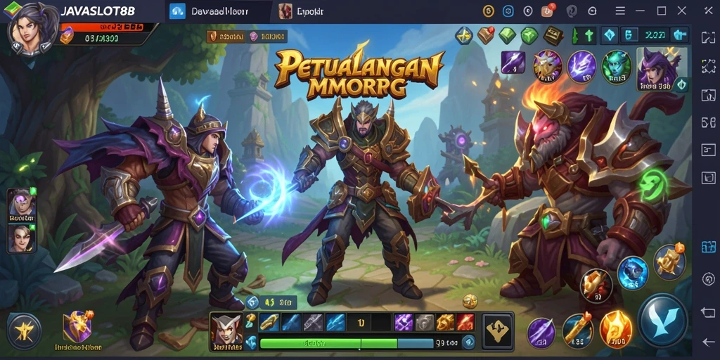 Tampilan gameplay seru dalam JAVASLOT88 yang penuh aksi.