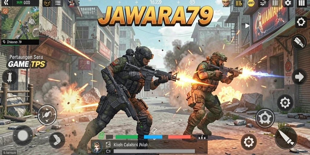Screenshot menunjukkan aksi seru dalam permainan TPS JAWARA79.