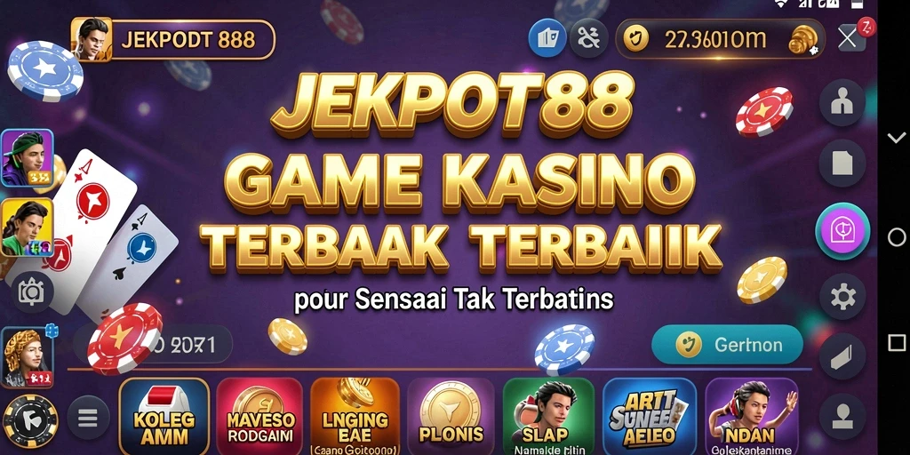 Gameplay menarik di JEKPOT88 yang menampilkan aksi kasino.