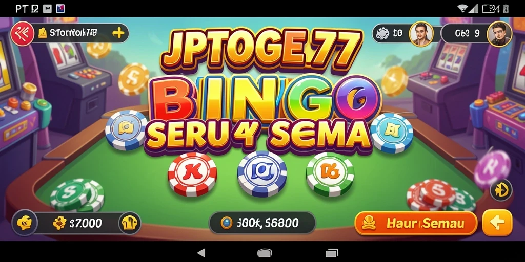 Tampilan gameplay Bingo yang menarik dan interaktif.
