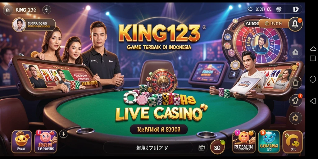 Tampilan gameplay Live Casino yang menarik dan interaktif.