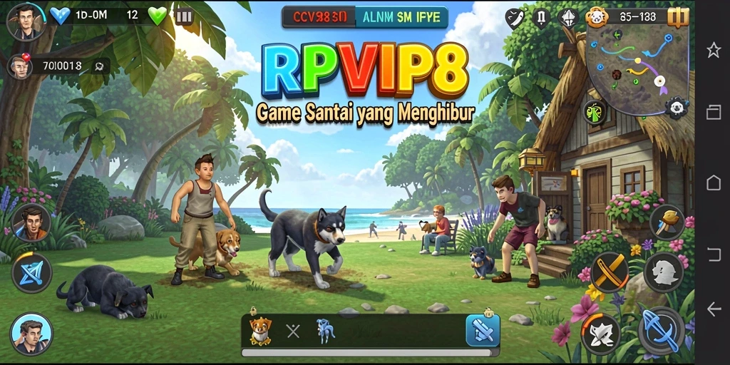 Tampilan gameplay yang seru dan menarik di RPVIP8.